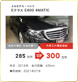 外車王の買取実績